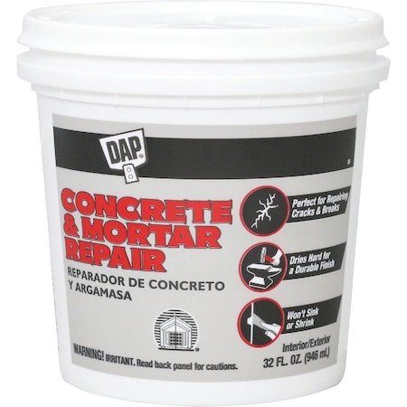 Dap Bondex 1 Qt Pre Mixed Gray Concrete Patch 34611